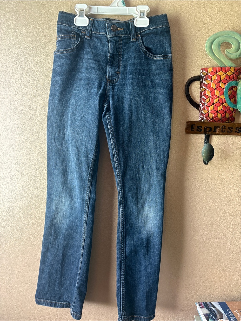 Wrangler Jeans Slim Dark Blue Denim